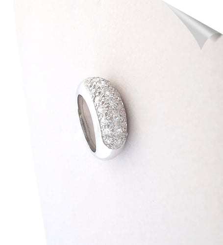 Bague Bague Jonc Diamants Or Blanc 58 Facettes AA 1532