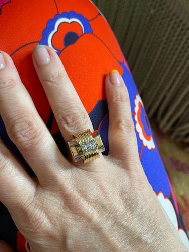 Bague Bague Tank diamants 58 Facettes