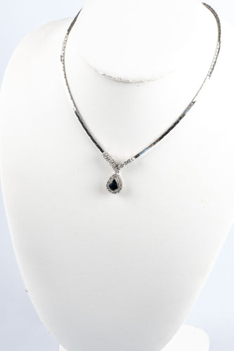 Collier Parure diamants et saphirs 58 Facettes CLDSABODSAOC56-1