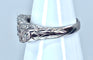 Bague 56 Bague en platine pavée de diamants. Epoque Art Deco. 58 Facettes AB265