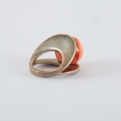 Bague 47.5 Bague Corail Argent 58 Facettes