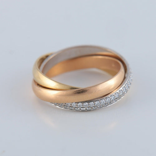 Bague 53 Bague CARTIER Trinity 58 Facettes