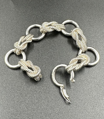 Bracelet HERMÈS. Bracelet vintage argent 800 58 Facettes