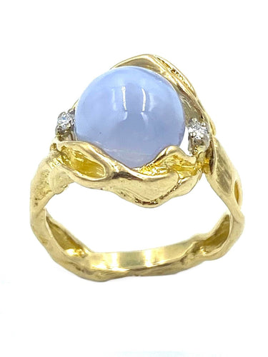 Bague GILBERT ALBERT. Bague or jaune et diamants 58 Facettes