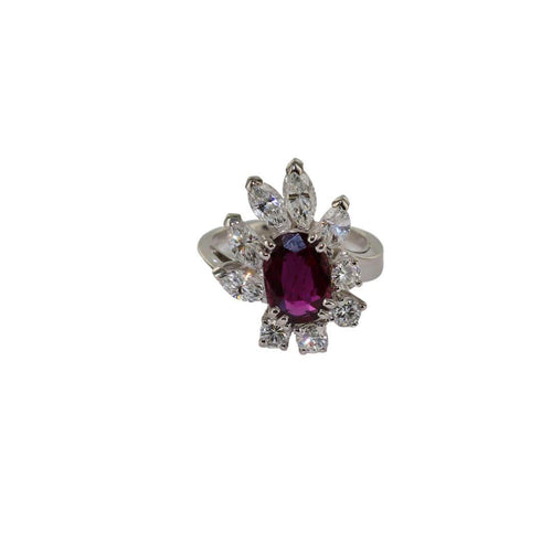 Bague Bague Rubis et Diamants 58 Facettes