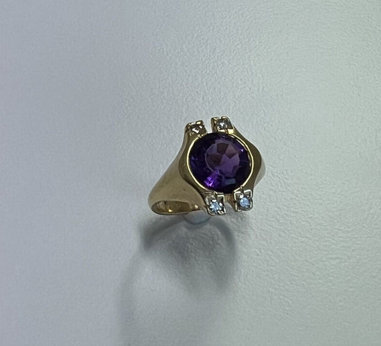 Bague Bague Améthyste et Diamants 58 Facettes 20400000418