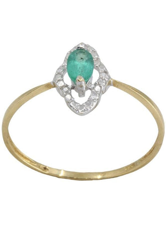 Bague 56 BAGUE MODERNE ÉMERAUDE 58 Facettes 054181