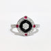 Bague 54 Bague style art déco diamants, onyx et rubis 58 Facettes 1-847/3