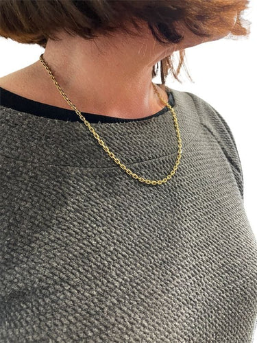 Collier CHAINE MAILLE FORÇAT DIAMANTÉE 58 Facettes 046881