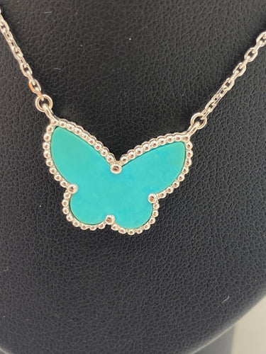 Pendentif Van Cleef & Arpels - pendentif Butterfly turquoise 58 Facettes 096322243181
