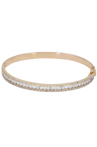 Bracelet BRACELET JONC OUVRANT DIAMANTS 58 Facettes 054881