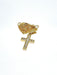 Collier chaine et pendentif croix en or jaune et diamants 58 Facettes