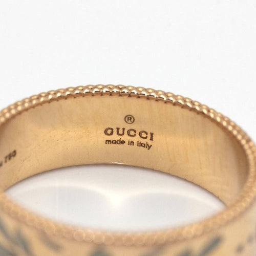 Bague 54 GUCCI - Bague Émail Or Rose 58 Facettes D360460FJ