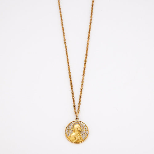 Collier Pendentif sur chaîne Vierge 58 Facettes LOWO06