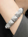 Bracelet Bracelet "Pyramide" Or Blanc et Brillants 58 Facettes 210016