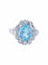 Bague Bague Marguerite Aigue-marine & Diamants 58 Facettes