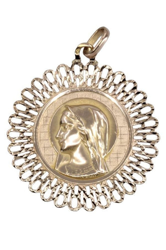Pendentif MÉDAILLE VIERGE SIGNÉE DROPSY 58 Facettes 059071