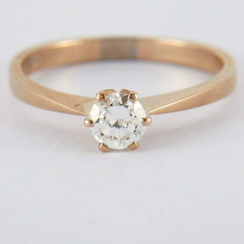 Bague 59 Bague solitaire Diamant 0.58ct 58 Facettes