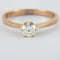 Bague 59 Bague solitaire Diamant 0.58ct 58 Facettes