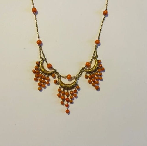 Collier Collier corail et or jaune, époque Napoléon III 58 Facettes