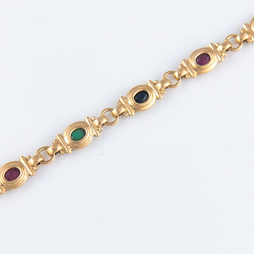 Bracelet Bracelet Saphirs Rubis Emeraudes 58 Facettes JE24