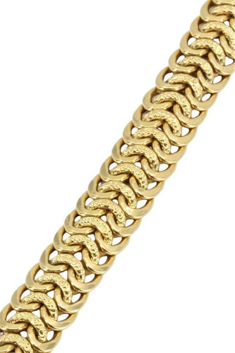 Bracelet BRACELET MAILLE PLATE FANTAISIE 58 Facettes 050291