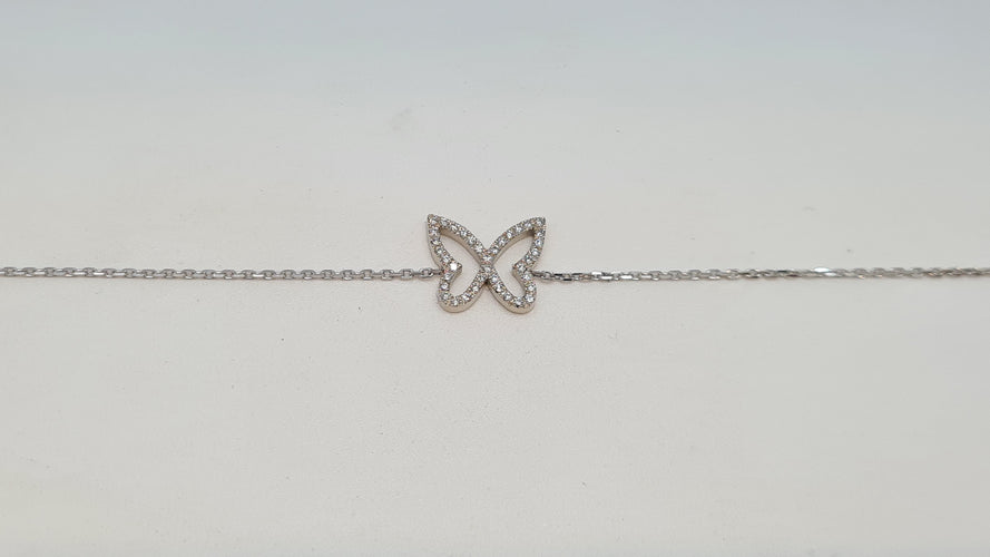 Bracelet Bracelet papillon en Or blanc & diamants 58 Facettes