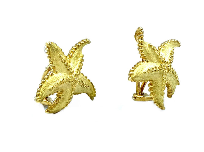 Boucles d'oreilles TIFFANY & Co - Boucles d’oreilles or jaune vintage 58 Facettes