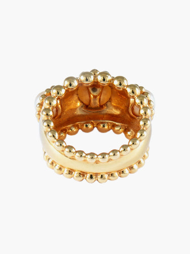 Bague 55 Chanel - Bague Modèle "Baroque" Perles et Or Jaune 58 Facettes