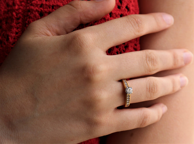 Bague Bague solitaire 0.40ct Maison BIRKS 58 Facettes 471