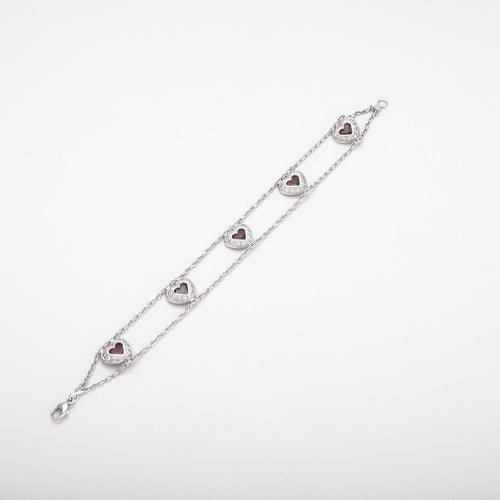 Bracelet Bracelet en Or gris, améthystes 58 Facettes