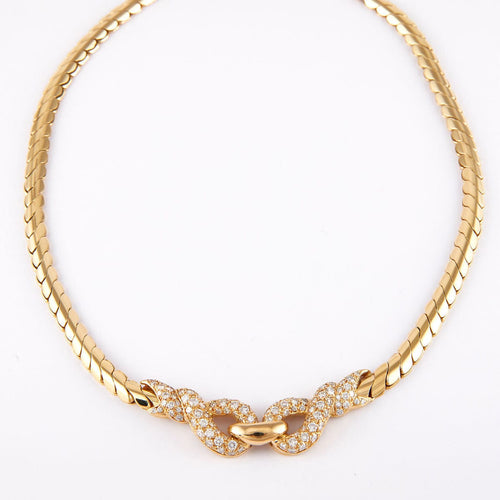 Collier Collier motif nœud Diamants 58 Facettes