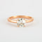 Bague Bague Solitaire Diamant 1.08 ct Or rose 58 Facettes