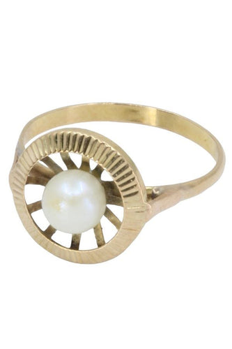 BAGUE PERLE ANNÉES 50' 58 Facettes 061061