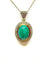 Collier Chaîne et pendentif or jaune jade vert et diamants 58 Facettes