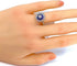 Bague 54 Bague Or blanc Saphirs et Diamants 58 Facettes AB220