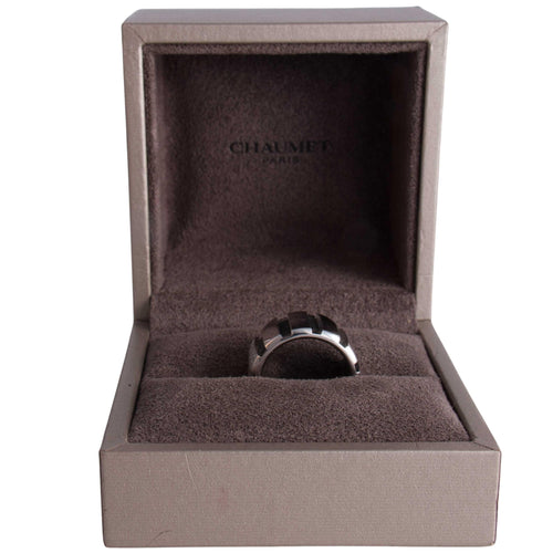 Bague 51 Bague Chaumet, “Class One”, or blanc, diamants 58 Facettes