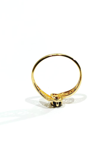 Bague 54 Bague Or jaune Saphir 58 Facettes