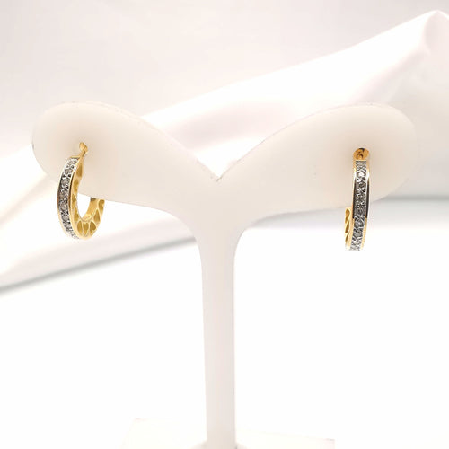 Boucles d'oreilles Boucles d'oreilles or jaune 18 diamants 58 Facettes