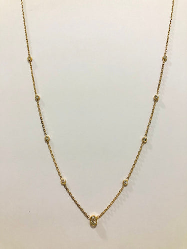 Collier Collier chaine, diamants 58 Facettes