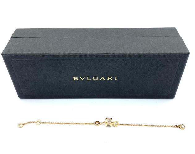 Collier BVLGARI. Collection Bzero 1, bracelet or rose et diamants 58 Facettes