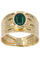 Bague 54 BAGUE MODERNE ÉMERAUDE CABOCHON 58 Facettes 074551