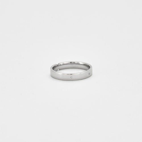 Bague 55 HERMES - Bague alliance Ever Kelly platine GM 58 Facettes