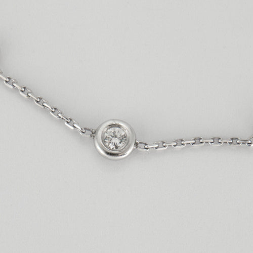 Bracelet Bracelet or blanc 3 diamants 58 Facettes