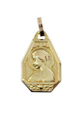 Pendentif MÉDAILLE VIERGE ART-DÉCO 58 Facettes 042811