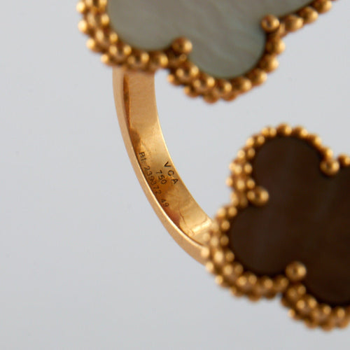 Bague 50 VAN CLEEF & ARPELS - Bague Lucky Alhambra Nacre 58 Facettes