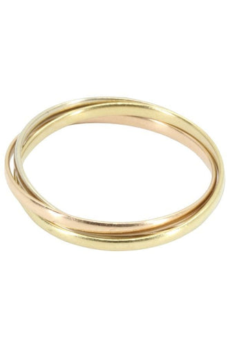 Bague 52 ALLIANCE 3 ANNEAUX 3 ORS 58 Facettes 046481