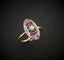 Bague 51.5 Bague Art Déco Diamants Et Rubis Calibrés 58 Facettes 852699