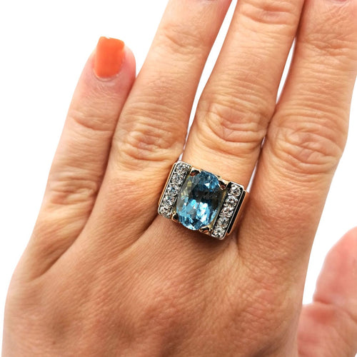 Bague 53 Bague Tank Topaze 58 Facettes 994