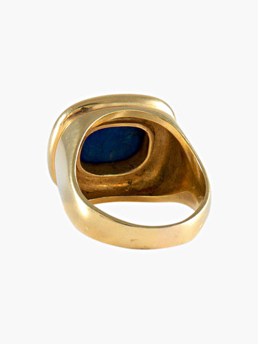 Bague BAGUE LAPIS LAZULI OR JAUNE 58 Facettes